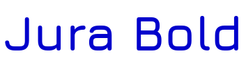 Jura Bold шрифт